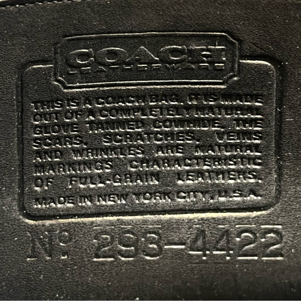 Vintage Coach Black Dinky 4422 Turnlock Crossbody Bag Made in USA NYC Era - Picture 2 of 16